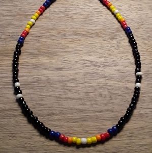 Beaded Necklace Surfer Beach Tribal Handmade